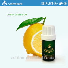 Huile essentielle de citron pure de marque privée avec parfum énergisant et exaltant